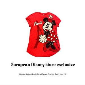 European Disney Minnie Mouse Paris T-shirt UK 10